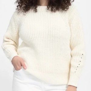 Everlane Cream Cable Knit Sweater